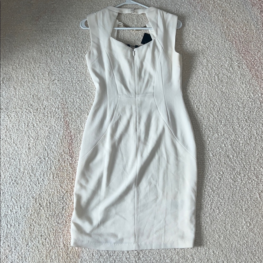 NEW BCBGMaxAzria Cream Sleeveless Dress - Picture 6 of 8